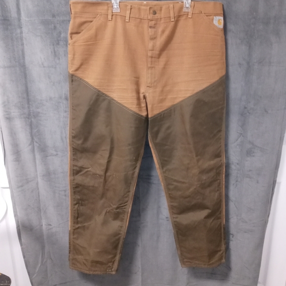 Carhartt Other - Vintage Carhartt Brown Distressed Brush Field Pants WU256 46x32
